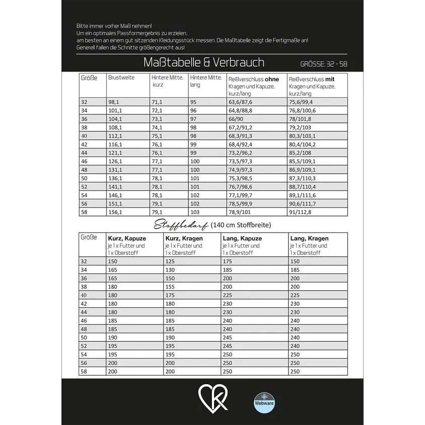 Papierschnitt Basic Weste Damen | Größe 32-58