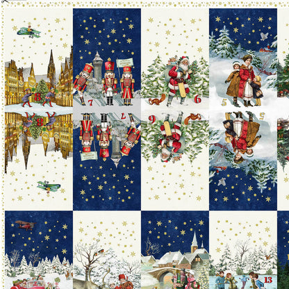 DIY Adventskalenderset zum Verlieben incl. Kordel- Westfalenstoffe