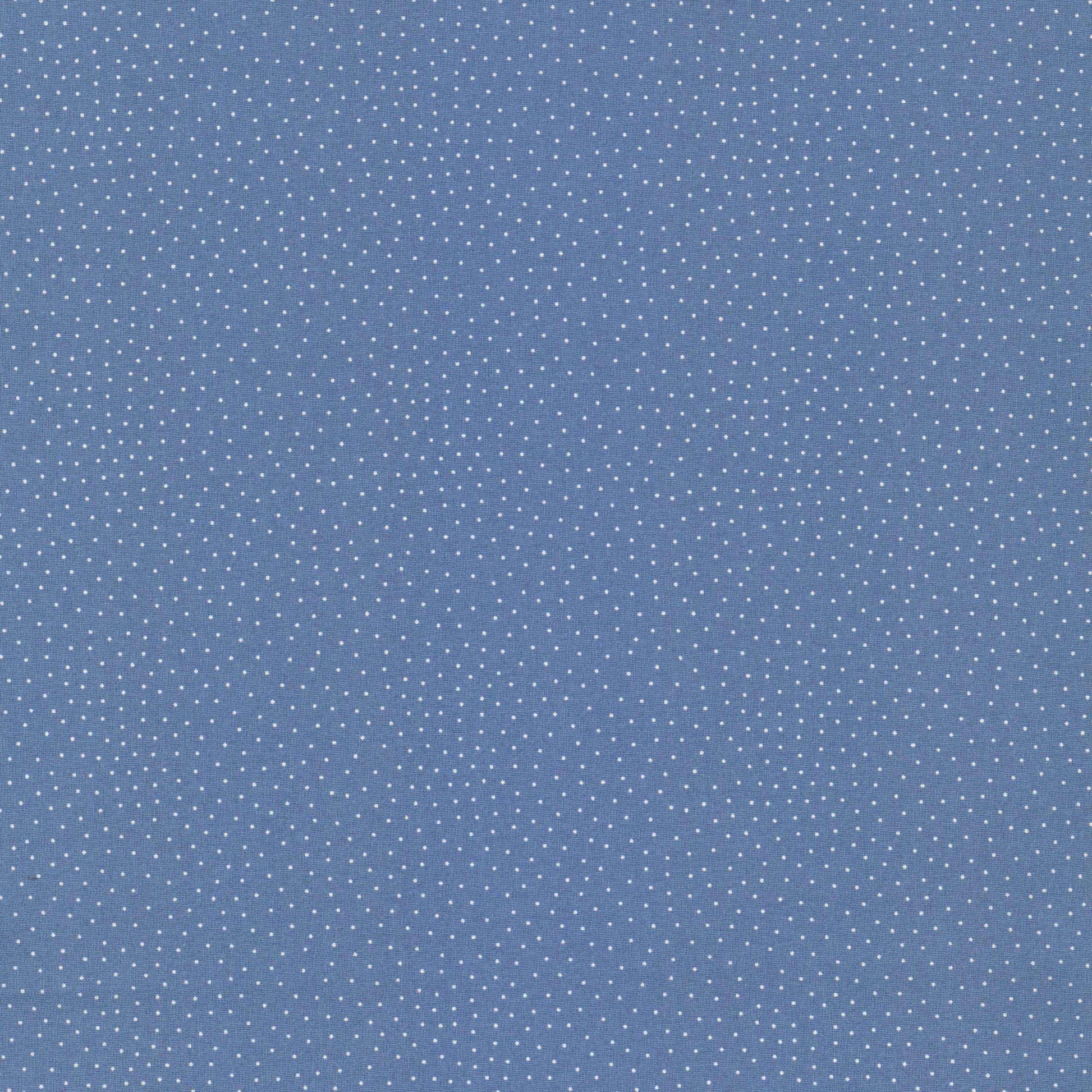 Zeitloses Design: Blau mit feinen weißen Punkten